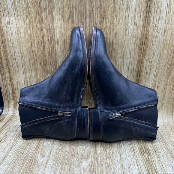 Frye Carly Zip Chelsea Boots Women's Size 9 EU 39.5 Leather Shoes Ankle Booties - Picture 7 of 10